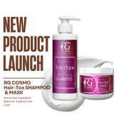 RG COSMO PROFESSIONAL HAIR-TOX POST CARE TREATMENT SULPHATE-FREE SHAMPOO & MASK MOLECULAR REPAIR 1000 ML