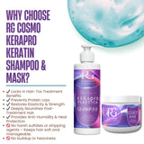 RG COSMO PROFESSIONAL ADVANCED KERAPRO KERATIN POST CARE TREATMENT SULPHATE-FREE SHAMPOO & MASK 1000 ML