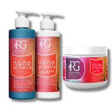 RG COSMO Supreme Straight Nanoplastia Hair  Kit - 1500 ML | Pack of 3  | Nanoplastia  |Sulfate-Free Shampoo 500 ML | Frizz Control, Shine Boost Mask 500 ML