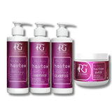 RG COSMO Hair-Tox Therapy Full Care Set – Shampoo, Conditioner, Mask & Therapy | 500ml x 4 | 30K Molecular Repair | Botox-Effect | Keratin + Collagen | Sulfate-Free | Paraben-Free | Damaged Hair