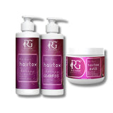 RG COSMO Hair-Tox Therapy Combo – Shampoo, Conditioner  Repair Mask | 500ml x 3 | 30K Molecular Repair Complex | Botox-Effect Smoothing System | Keratin + Collagen Enriched | Deep Nourishment, Frizz Control & Shine Boost | Sulfate-Free | For Dry Damaged